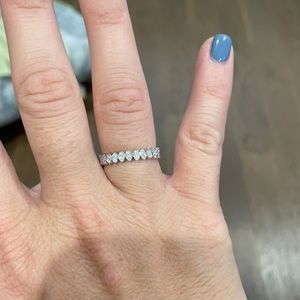 Diamond and white gold ring